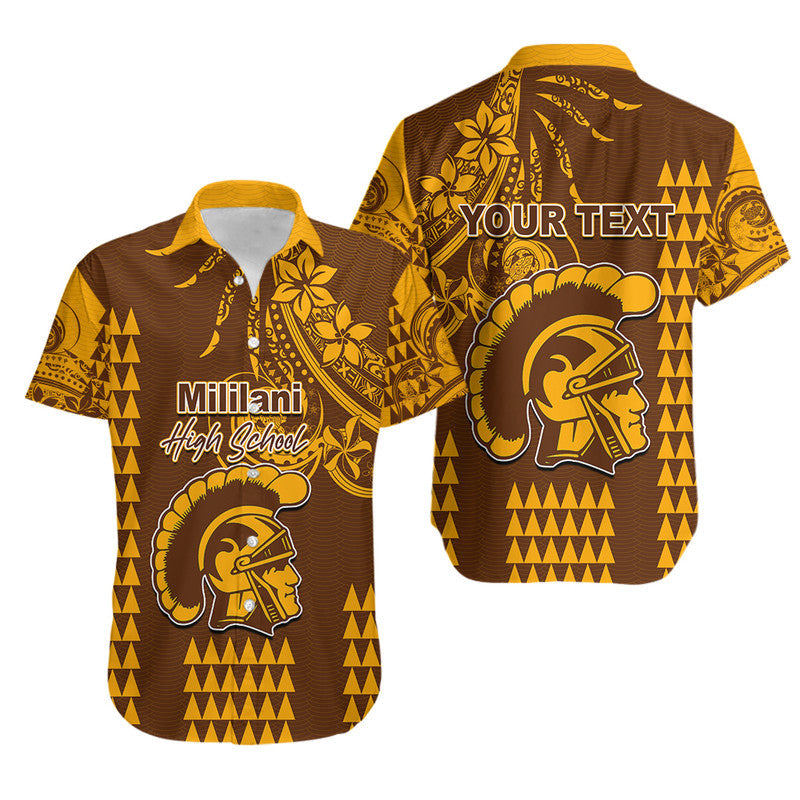Custom Personalised Hawaii High School- Mililani Hawaiian Shirt Mix Kakau