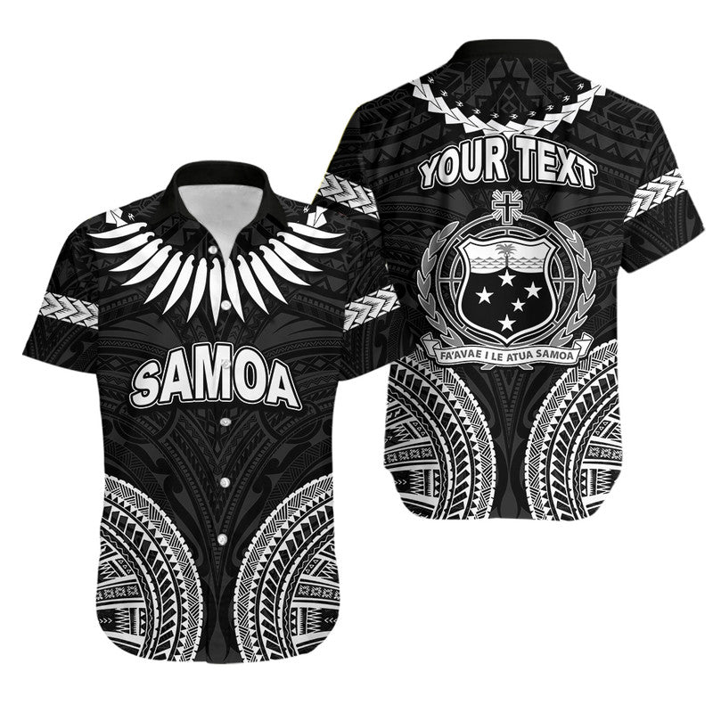 Custom Personalised Samoa Ula Nifo Tribal Hawaiian Shirt White Style