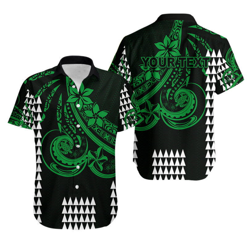 Custom Personalised Kakau Hawaiian Polynesian Hawaiian Shirt Green
