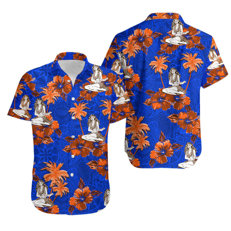 Hawaiian Shirt - Hawaii Summer Hula Girl No.7