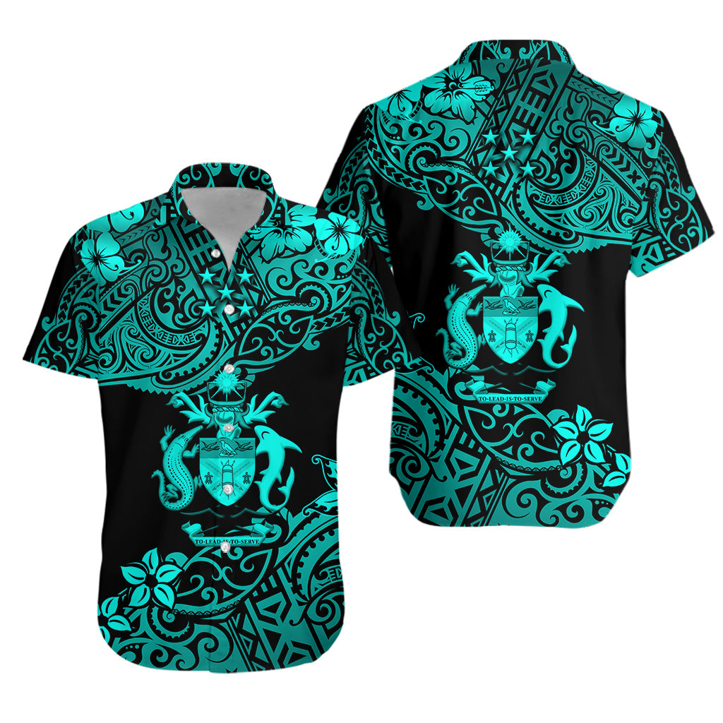 Solomon Islands Hawaiian Shirt Unique Vibes - Turquoise NO.1