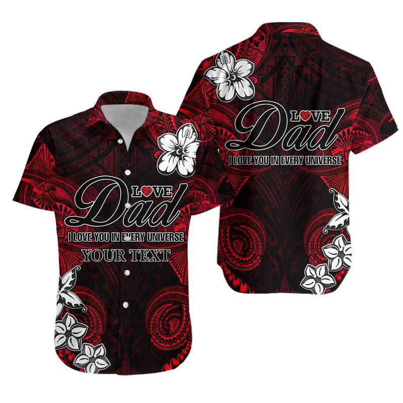 (Custom Personalised) Matching Outfit For Couple Combo Dress And Shirt Polynesian Fathers Day I Love You In Every Universe Red