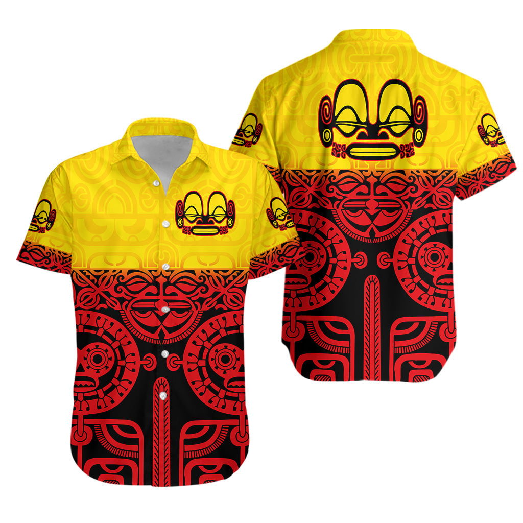 Marquesas Islands Hawaiian Shirt Marquesan Tattoo Special Style - Gradient Red