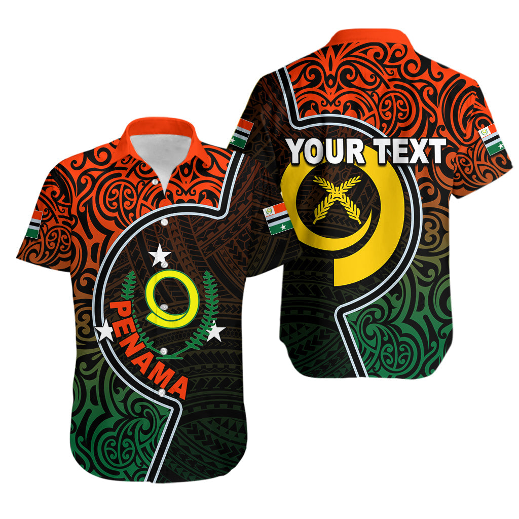 Custom PersonalisedPenama Province Hawaiian Shirt Of Vanuatu Polynesian Flag Color