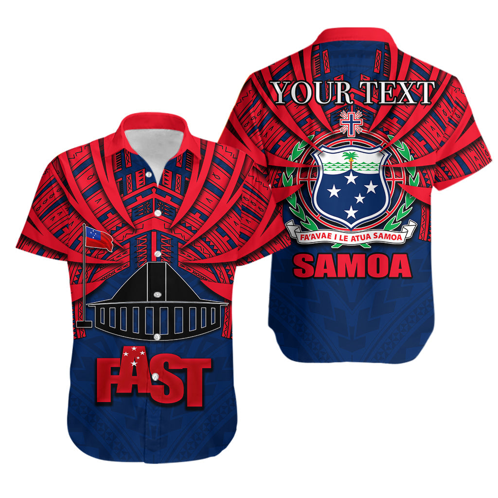 Custom PersonalisedFast Samoa Hawaiian Shirt Samoa Tattoo Style