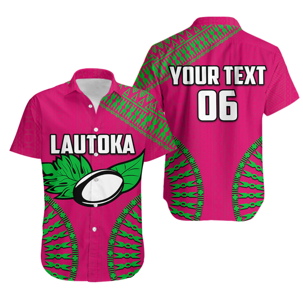 Custom Personalised And NumberLautoka Fiji Rugby Hawaiian Shirt