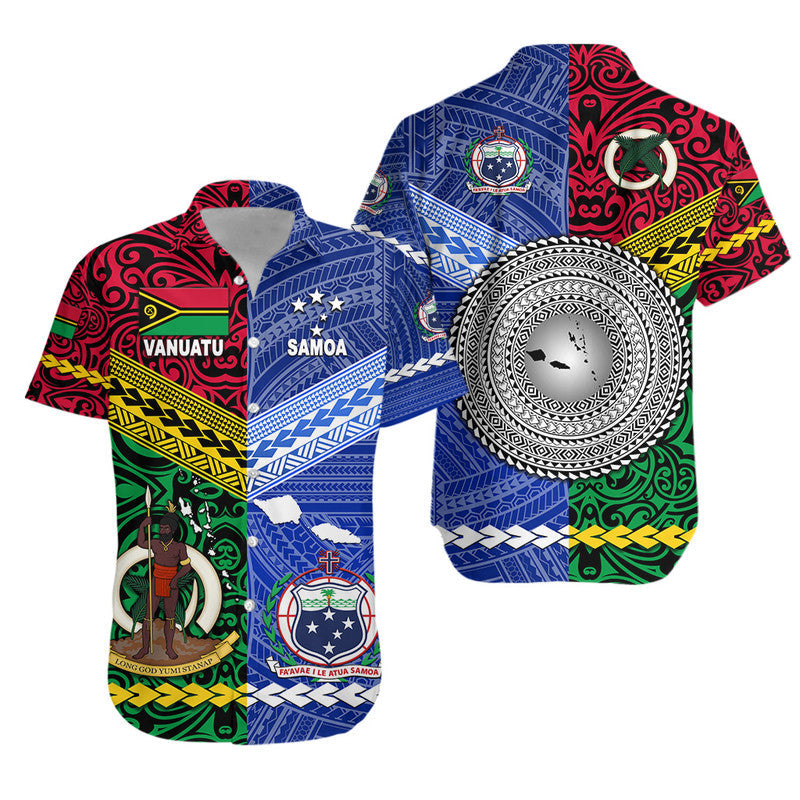 Samoa And Vanuatu Hawaiian Shirt Together