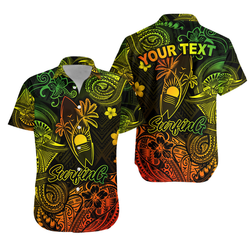 Custom Personalised Hawaii Surfing Polynesian Hawaiian Shirt Unique Style - Reggae