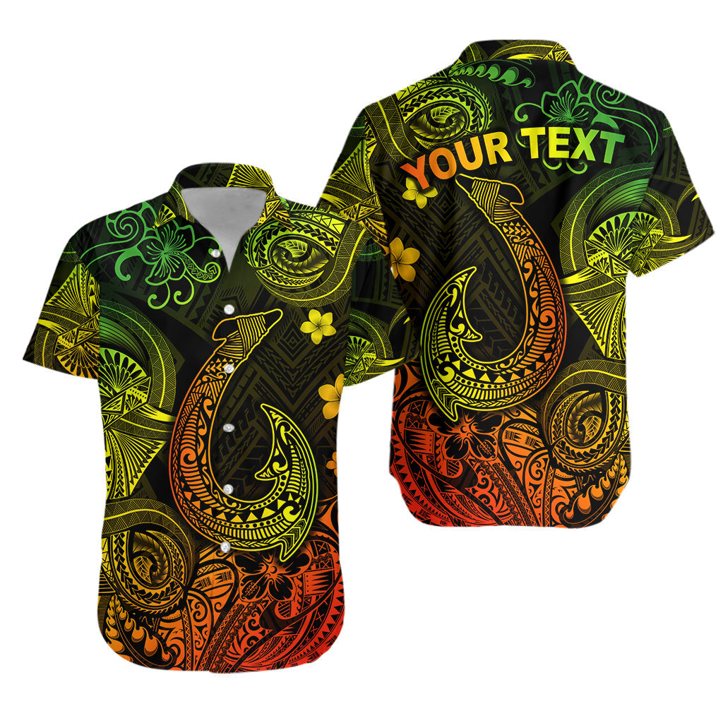 Custom Personalised Hawaii Fish Hook Polynesian Hawaiian Shirt Unique Style - Reggae