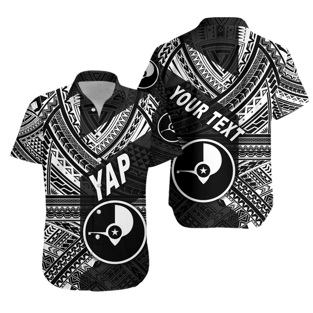 Custom Personalised FSM Yap Hawaiian Shirt Original Style - Black
