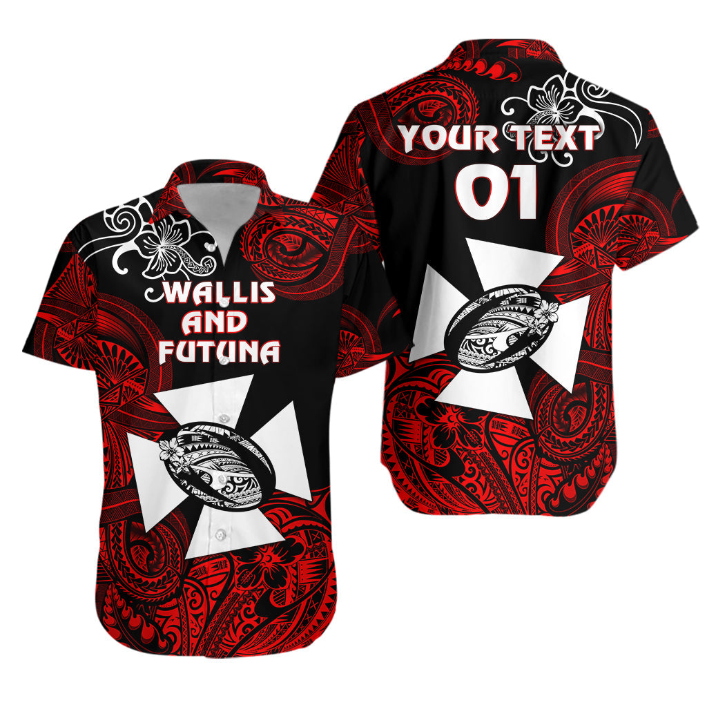 Custom Personalised Wallis and Futuna Polynesian Hawaiian Shirt Unique Style - Red