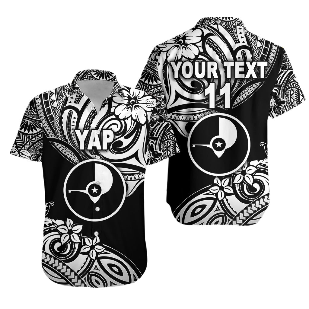 Custom Personalised FSM Yap Hawaiian Shirt Unique Vibes - Black