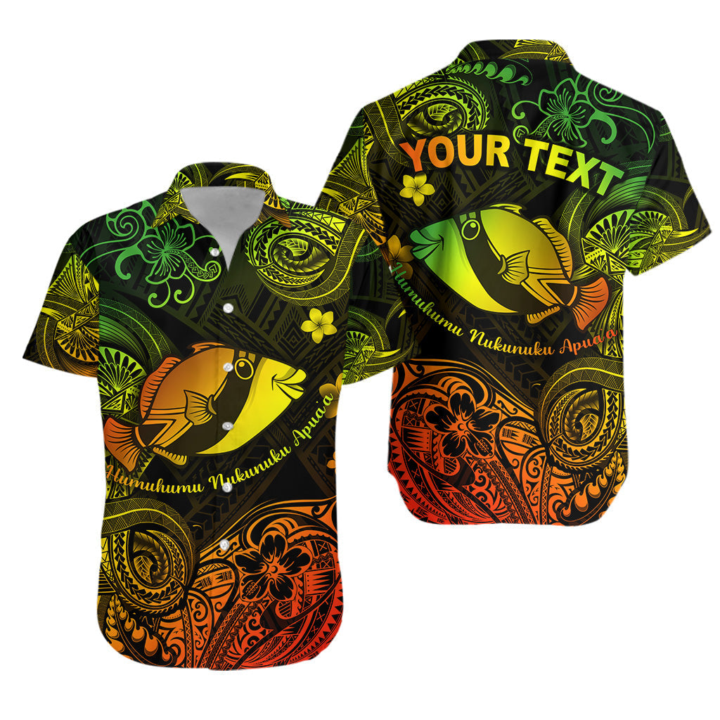 Custom Personalised Hawaii State Fish: Humuhumu Nukunuku Apua'a Polynesian Hawaiian Shirt Unique Style - Reggae