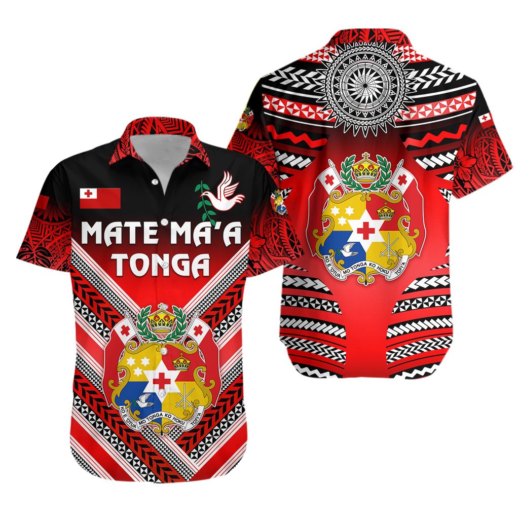Mate Ma'a Tonga Rugby Hawaiian Shirt Polynesian Creative Style