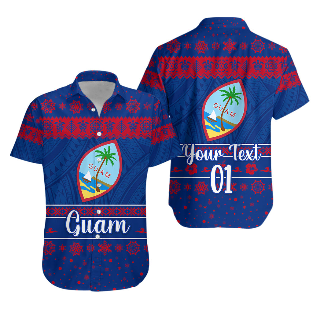 Custom Personalised Guam Christmas Hawaiian Shirt Simple Style