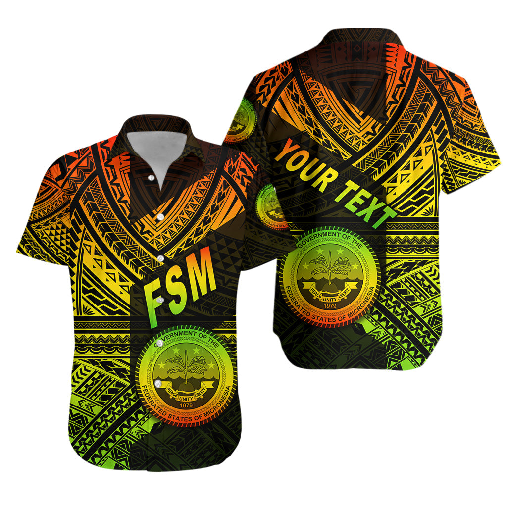 Custom Personalised Federated States of Micronesia Hawaiian Shirt FSM Original Style - Reggae