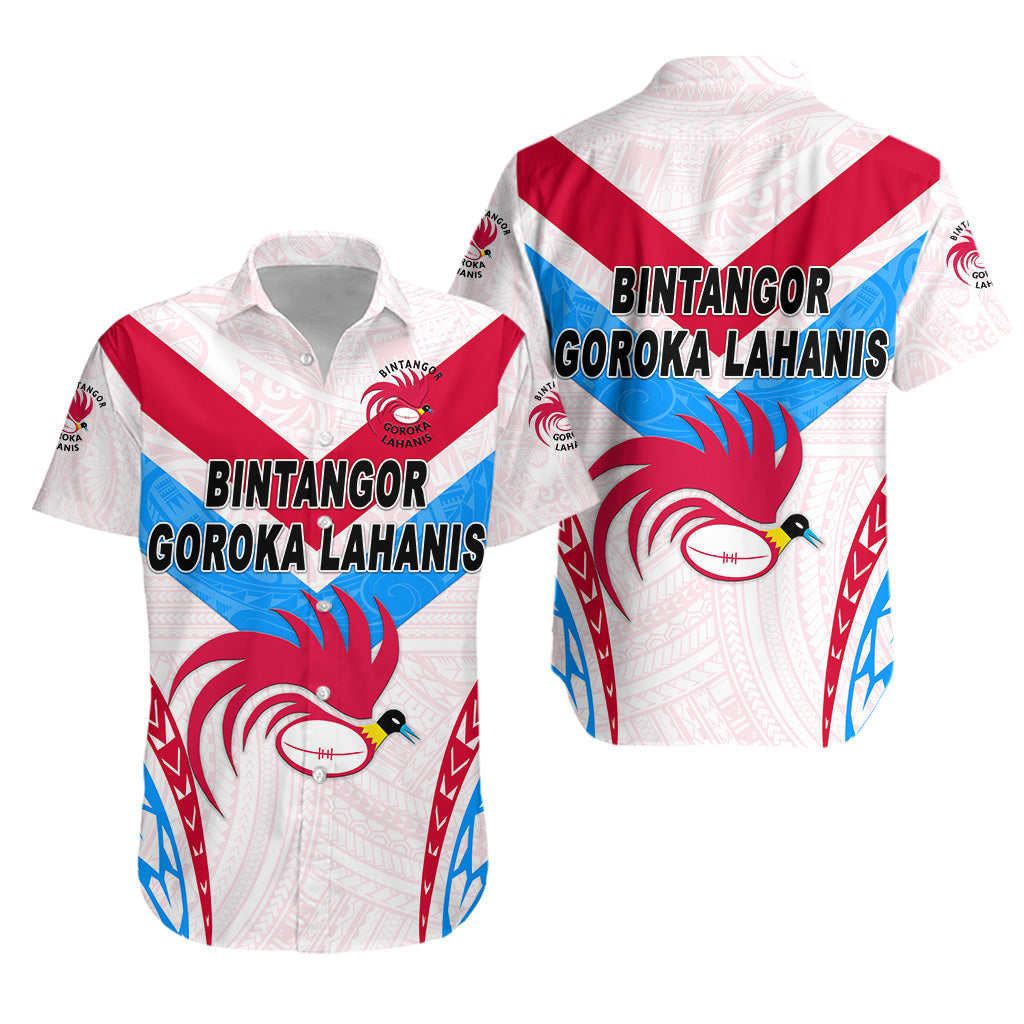 Papua New Guinea Bintangor Goroka Lahanis Hawaiian Shirt Rugby Original Style - White