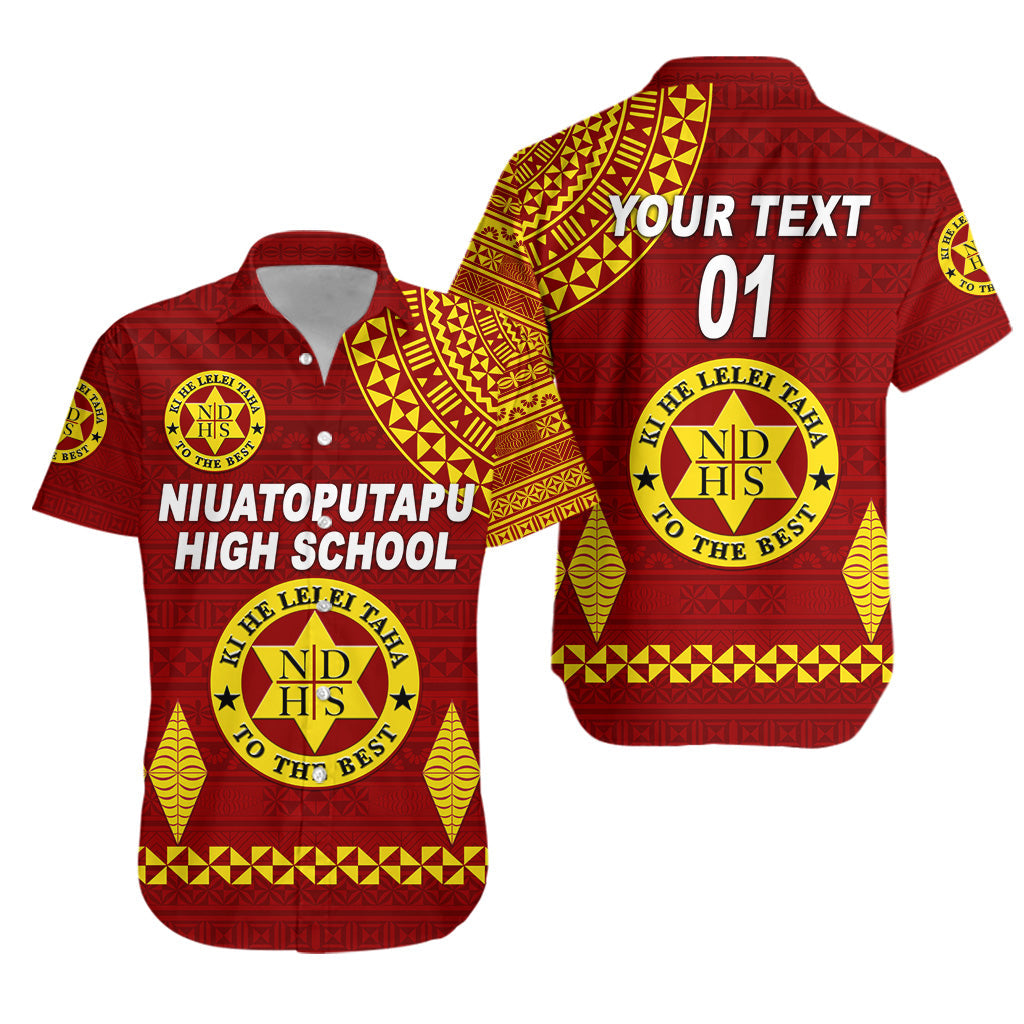 Custom Personalised Tonga Niuatoputapu High School Hawaiian Shirt Simple Style, Custom Text And Number