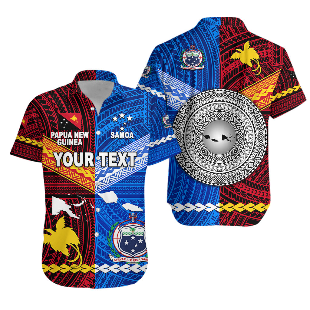 Custom Personalised Papua New Guinea And Samoa Together Hawaiian Shirt