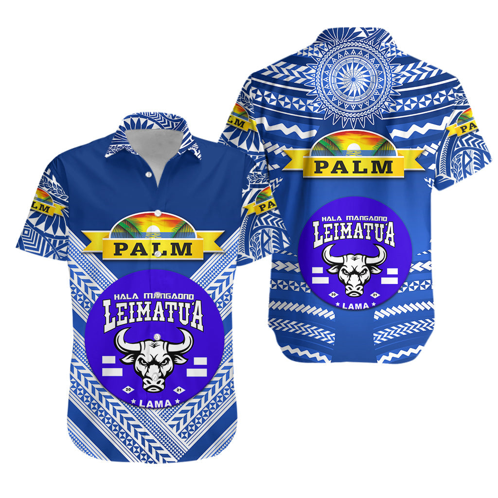 Mate Ma'a Tonga Hawaiian Shirt Leimatu'a Bulls Creative Style - Blue NO.1