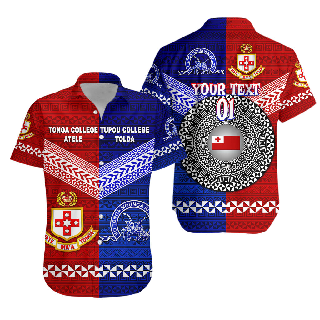 Custom Personalised Kolisi Tonga College Atele And Tupou College Toloa Hawaiian Shirt Together - Original