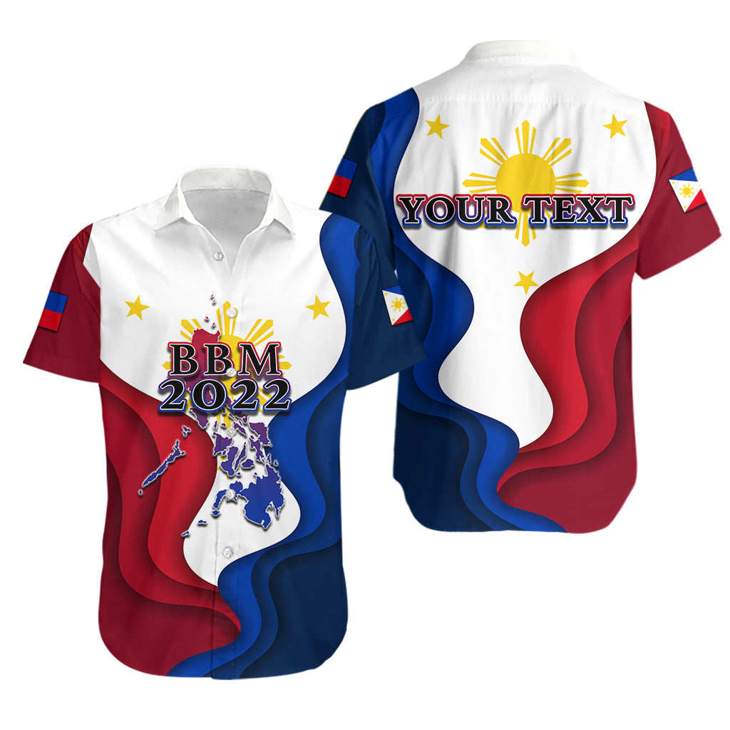 Custom PersonalisedPhilippines Hawaiian Shirt BBM 2022 Flag Style