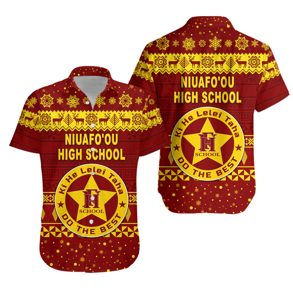 Niuafo'ou High School Christmas Hawaiian Shirt Simple Style
