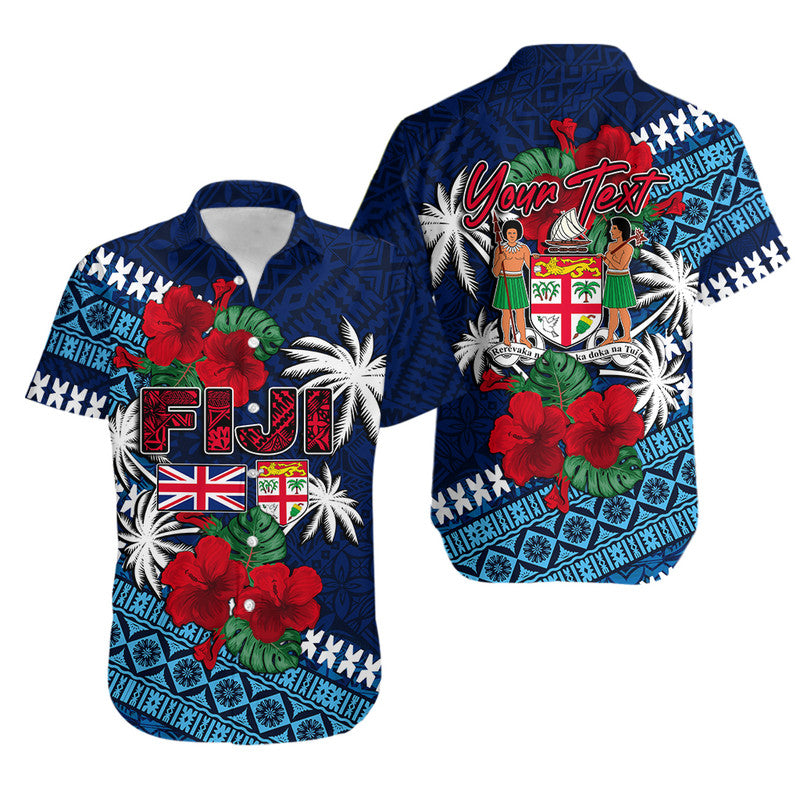 Custom Personalised Fiji Patterns With Hibiscus Hawaiian Shirt