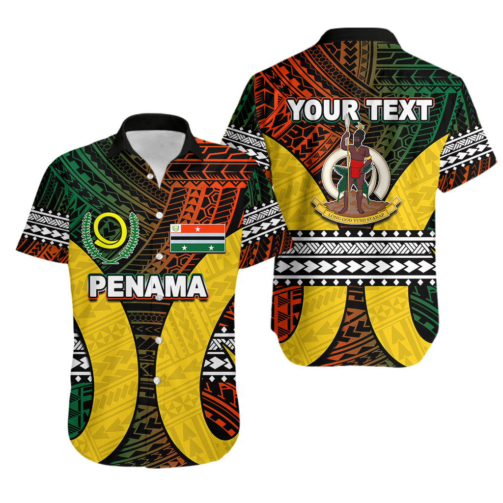 Custom Personalised Polynesian Penama Of Vanuatu Hawaiian Shirt