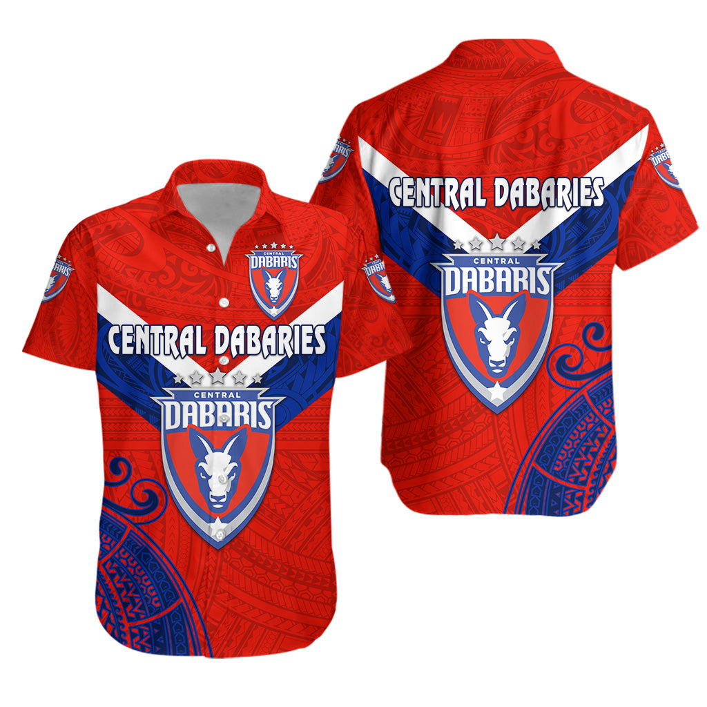 Papua New Guinea Central Dabaries Hawaiian Shirt Rugby - Red