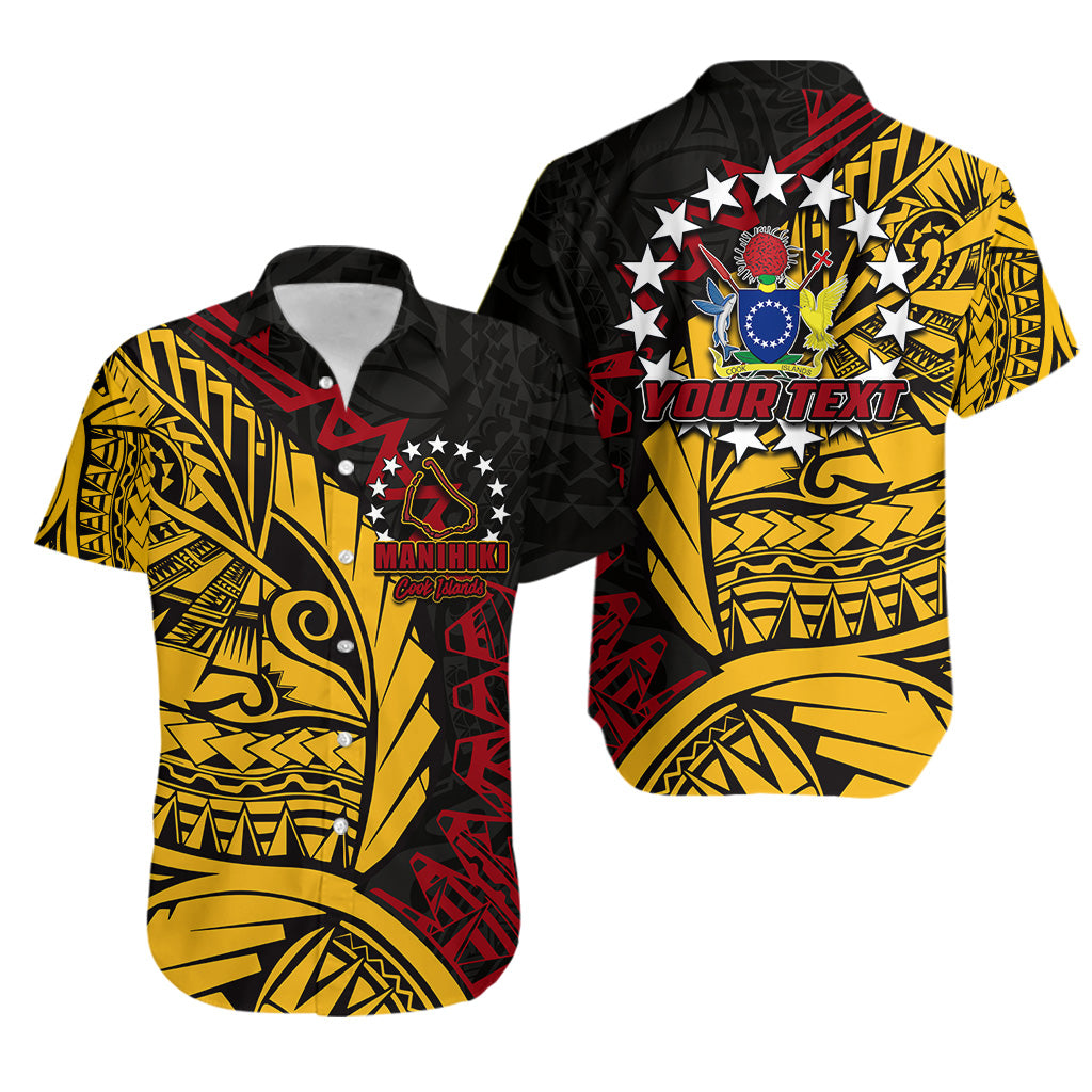Custom PersonalisedCook Islands Hawaiian Shirt Manihiki Polynesian Style