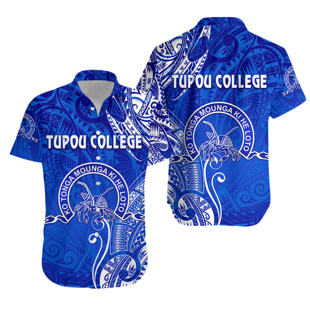 Tonga Tupou College Hawaiian Shirt Simple Vibes - Blue