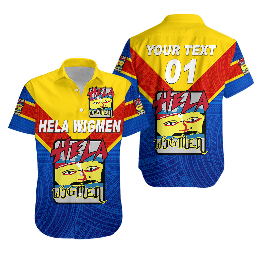 Custom Personalised Papua New Guinea Hela Wigmen Hawaiian Shirt Rugby Original Style, Custom Text And Number