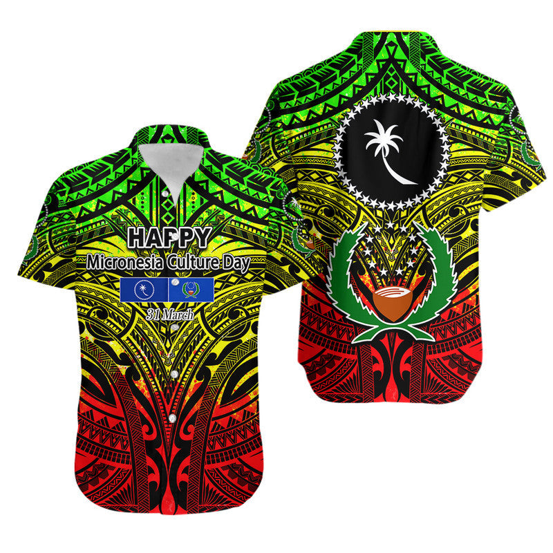Micronesia Culture Day Hawaiian Shirt Chuuk And Pohnpei Reggae Style
