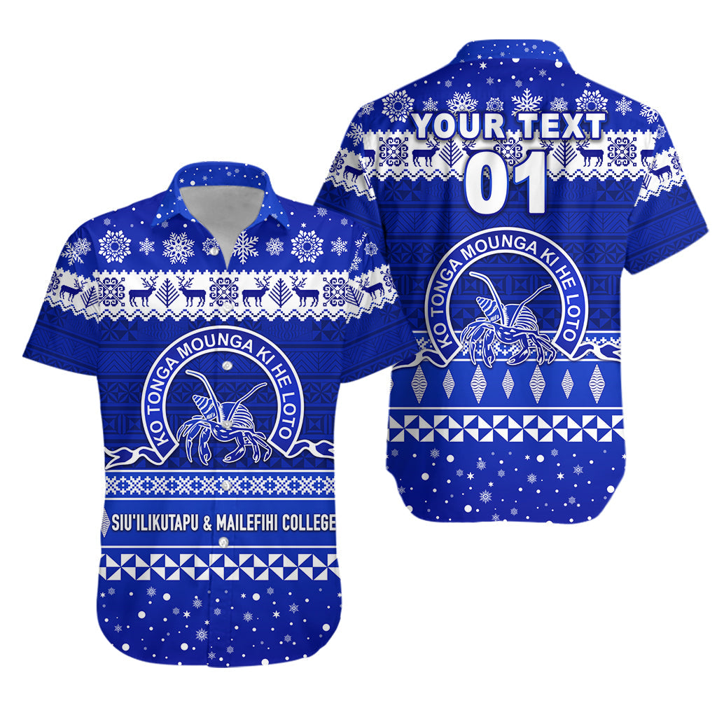 Custom Personalised Siu'ilikutapu & Mailefihi College Christmas Hawaiian Shirt Simple Style