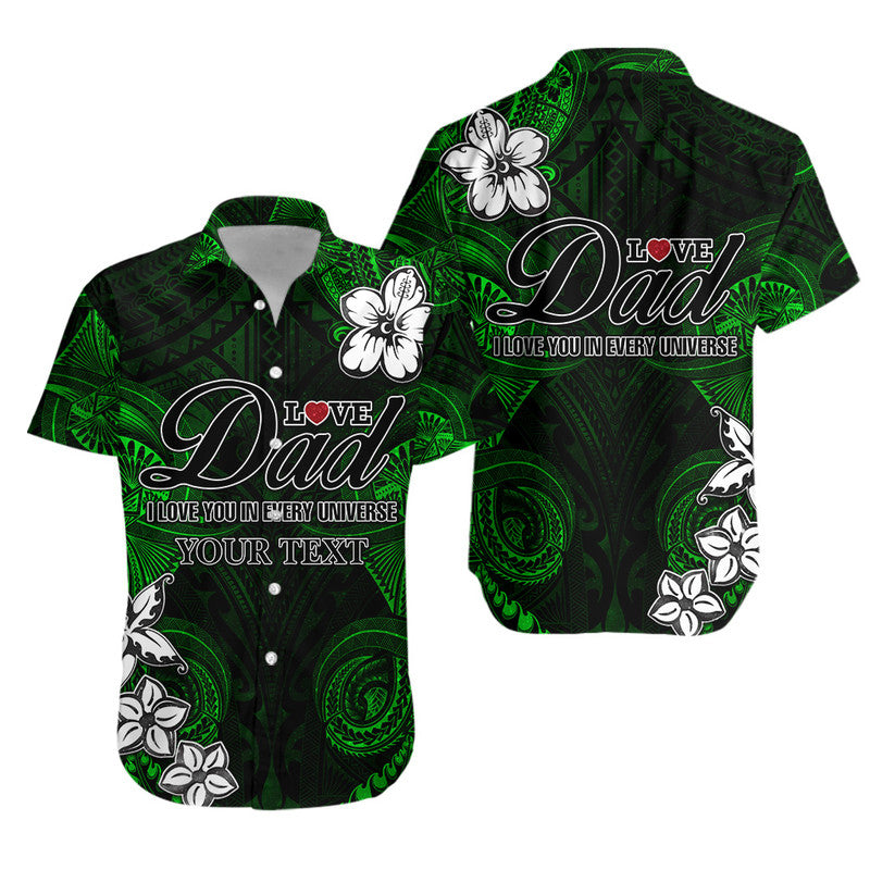 (Custom Personalised) Matching Outfit For Couple Combo Dress And Shirt Polynesian Fathers Day I Love You In Every Universe Green