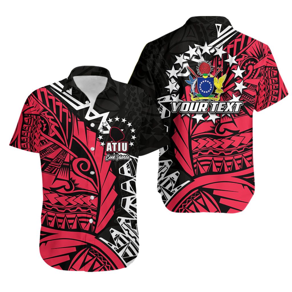 Custom PersonalisedCook Islands Hawaiian Shirt Atiu Polynesian Style