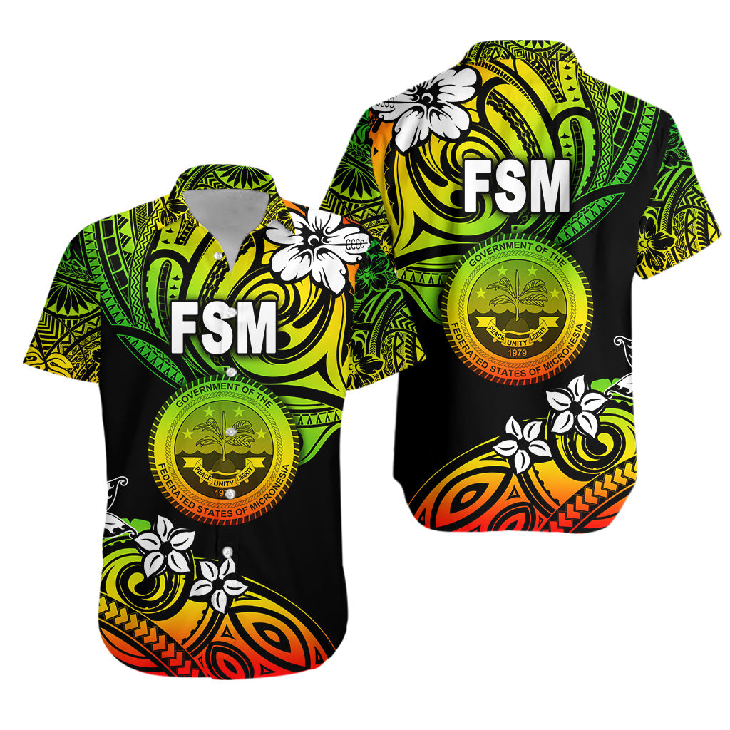 Federated States of Micronesia Hawaiian Shirt Unique Vibes - Reggae