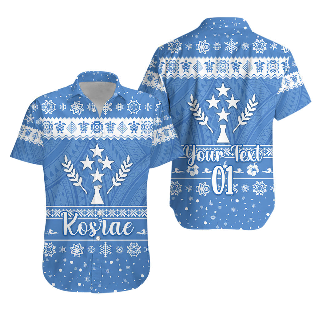 Custom Personalised FSM Kosrae Christmas Hawaiian Shirt Simple Style