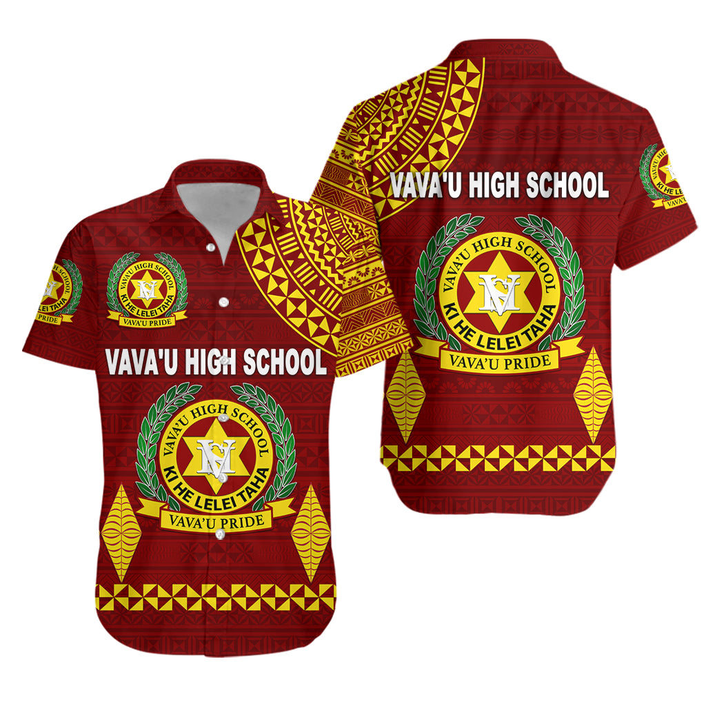 Tonga Vava'u High School Hawaiian Shirt Simple Style - Maroon