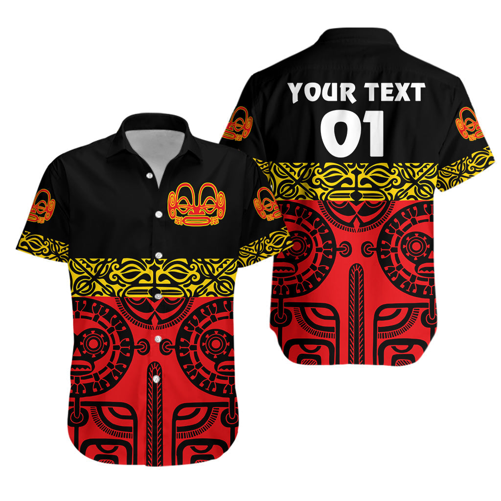Custom Personalised Marquesas Islands Hawaiian Shirt Marquesan Tattoo Special Style - Red