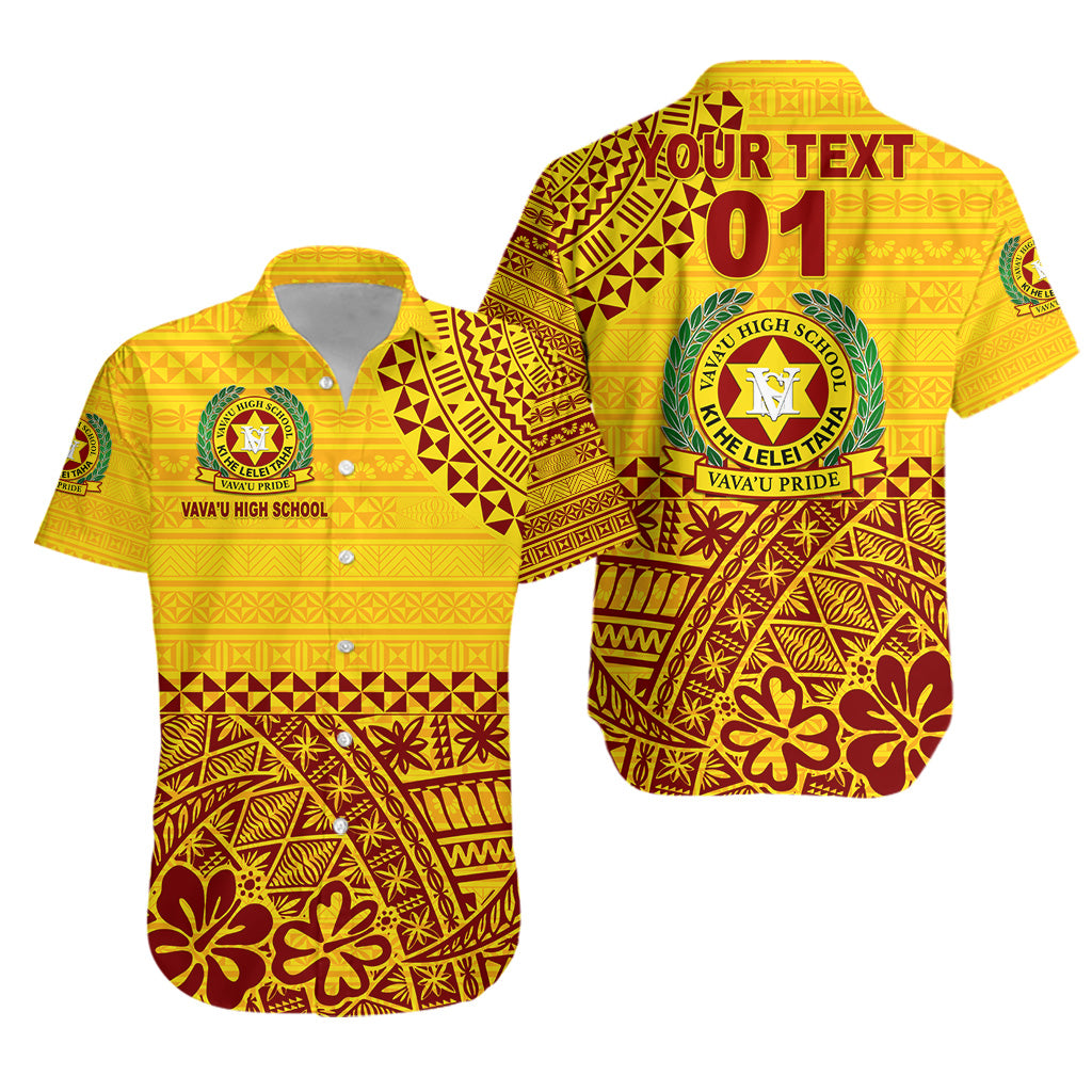 Custom Personalised Tonga Vava'u High School Hawaiian Shirt Kupesi Vibes - Yellow