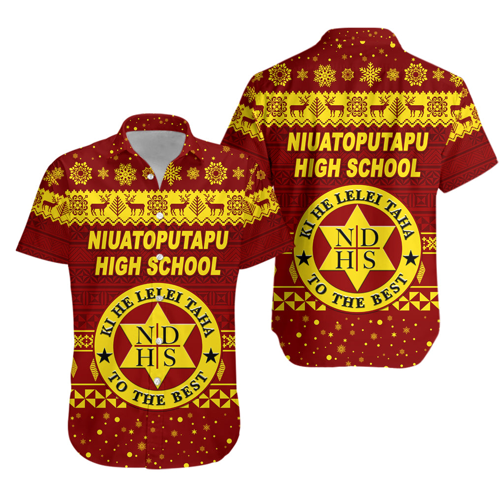Niuatoputapu High School Christmas Hawaiian Shirt Simple Style