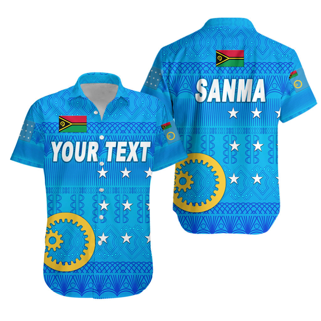 Custom Personalised Sanma Province Hawaiian Shirt Vanuatu Pattern Traditional Style