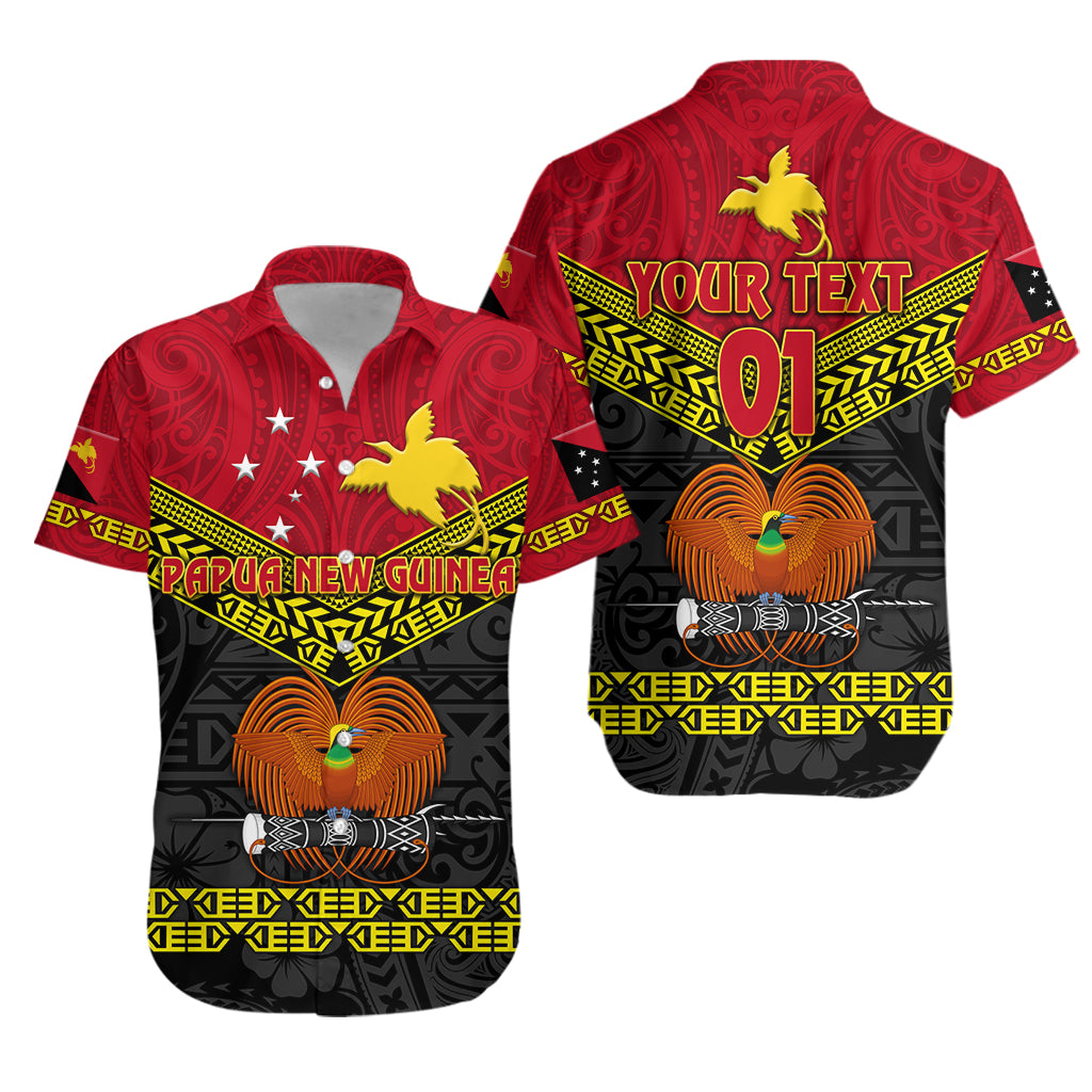 Custom Personalised Papua New Guinea Kumuls Hawaiian Shirt Simple Style - Black Vibes
