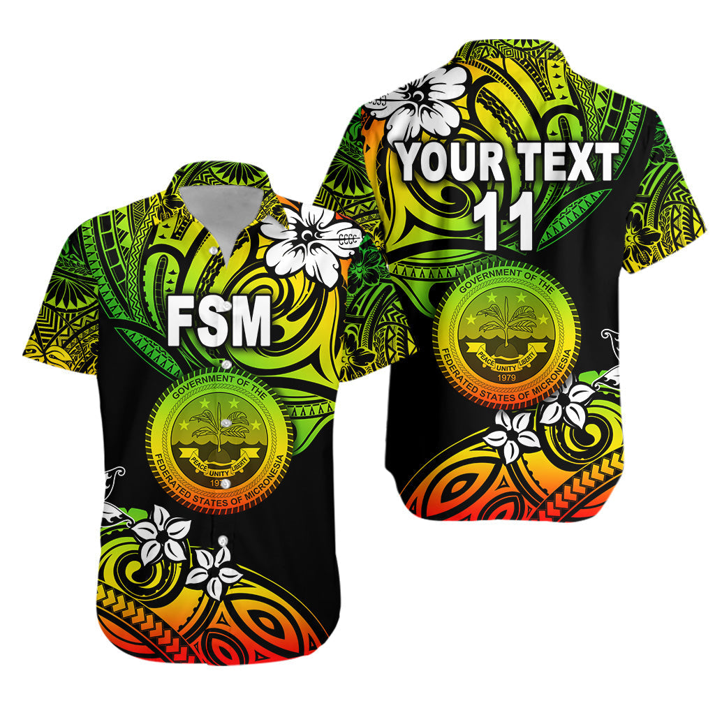 Custom Personalised Federated States of Micronesia Hawaiian Shirt Unique Vibes - Reggae