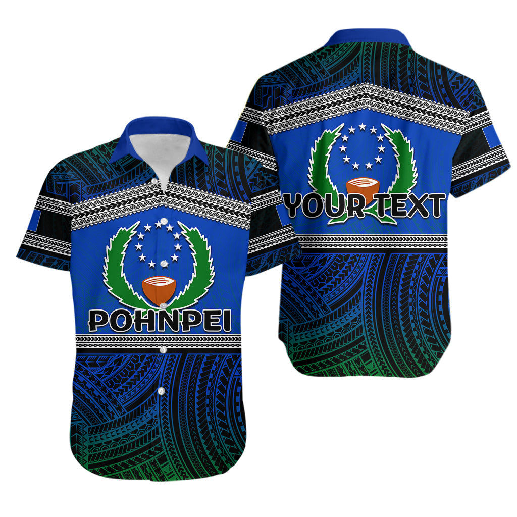 Custom Personalised Pohnpei Hawaiian Shirt Polynesian Patterns