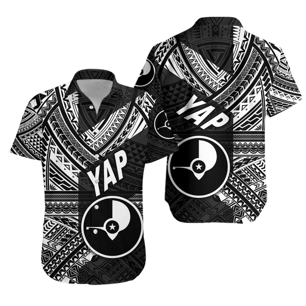 FSM Yap Hawaiian Shirt Original Style - Black