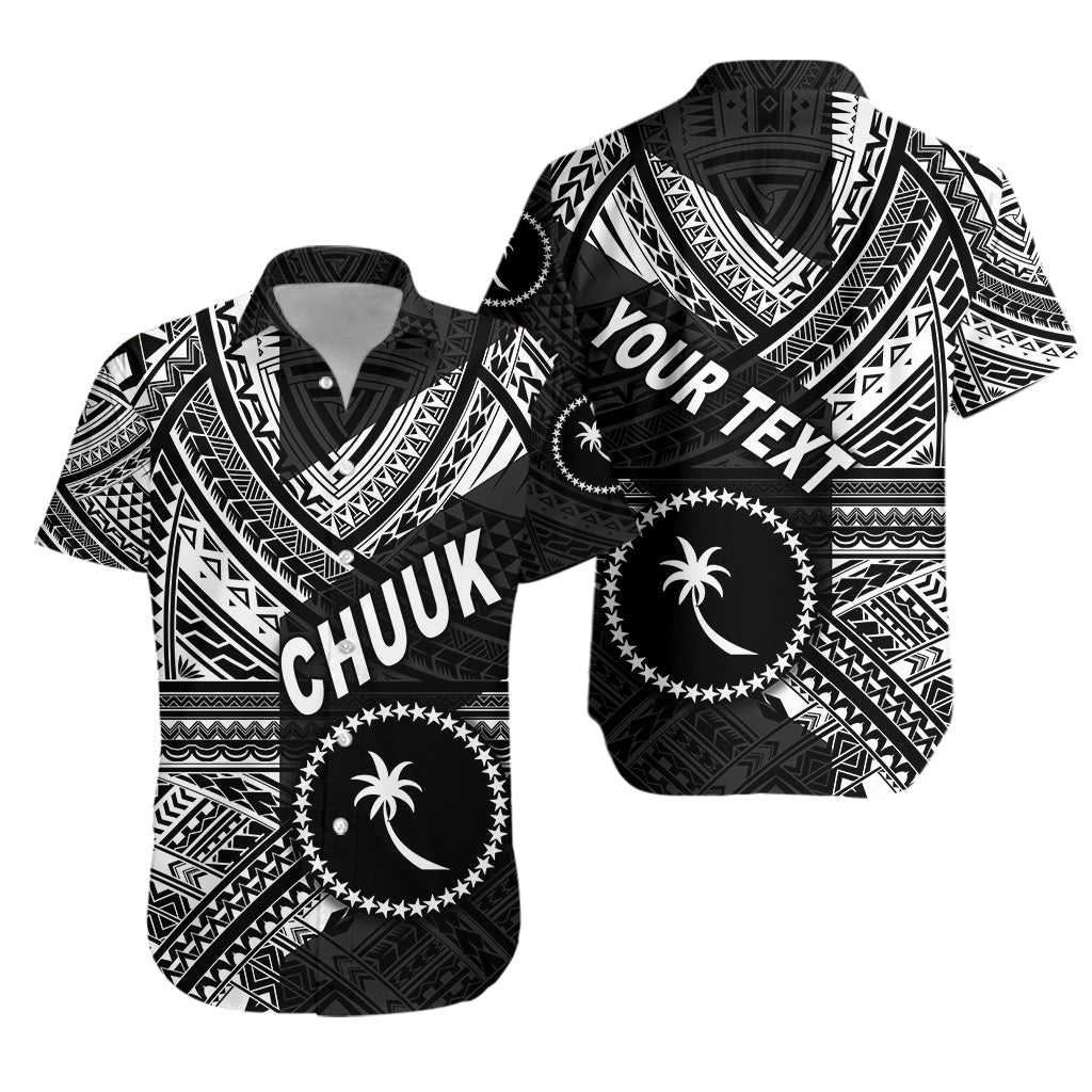 Custom Personalised FSM Chuuk Hawaiian Shirt Original Style - Black