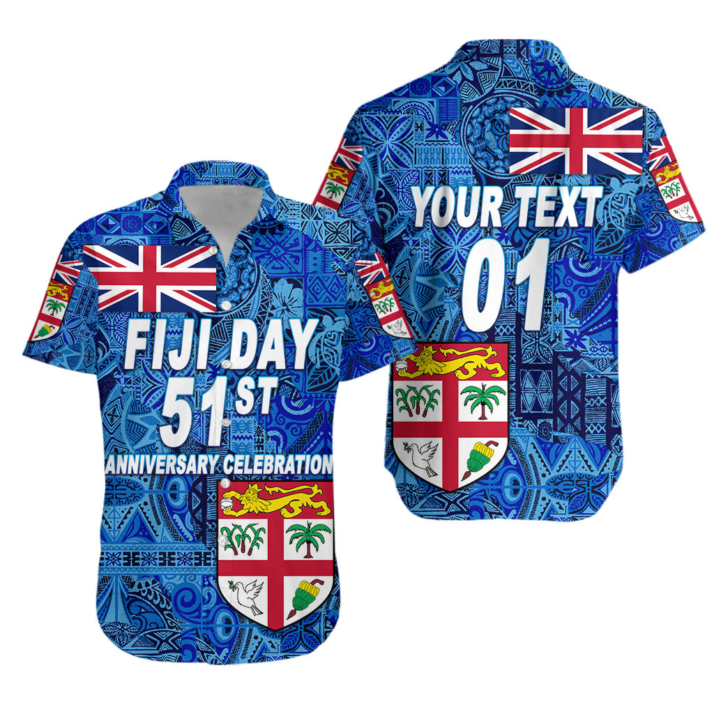 Custom Personalised Fiji Day Hawaiian Shirt Independence Anniversary Original Style, Custom Text And Number